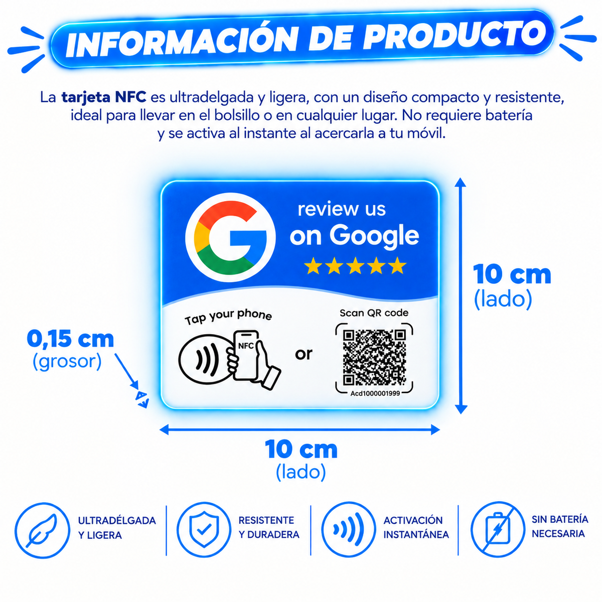 Tarjeta Nfc Google Reseñas